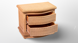 Sérail, Commode Tressée en Rotin