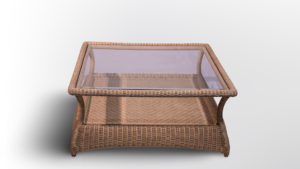 Table Siona : Élégance Fonctionnelle en Rotin